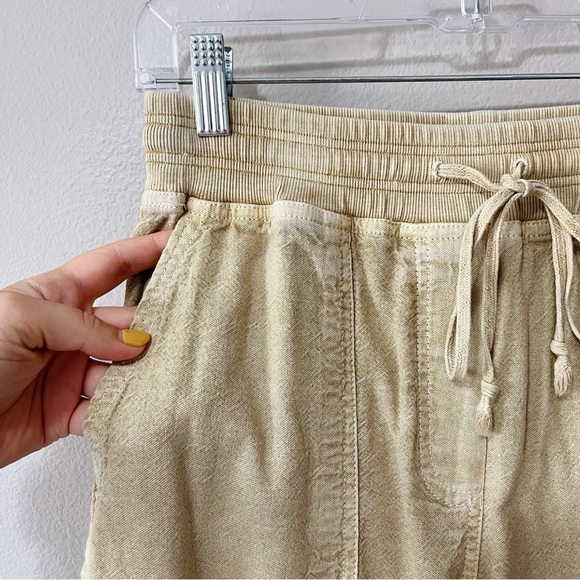 Anthropologie Daily Practice Evergreen Utility Cargo Pants Gold Size XS Relaxed - Picture 8 of 14